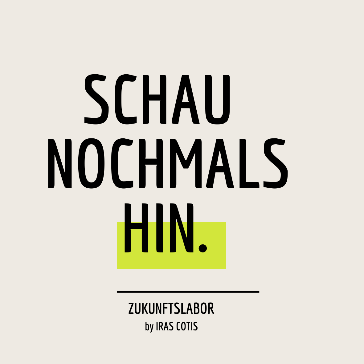 Sticker Schau nochmals hin – Creme